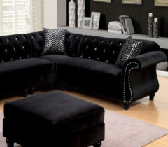 black designer sofa